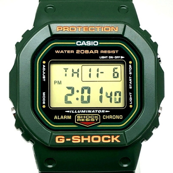 G-SHOCK CASIO DW-5600RB-3 Watch Green Speed Early Color Revival DW-5600B-3...